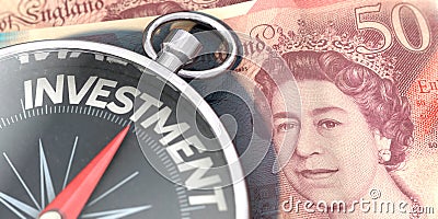 Symbolic image on topic investment in UK Editorial Stock Photo